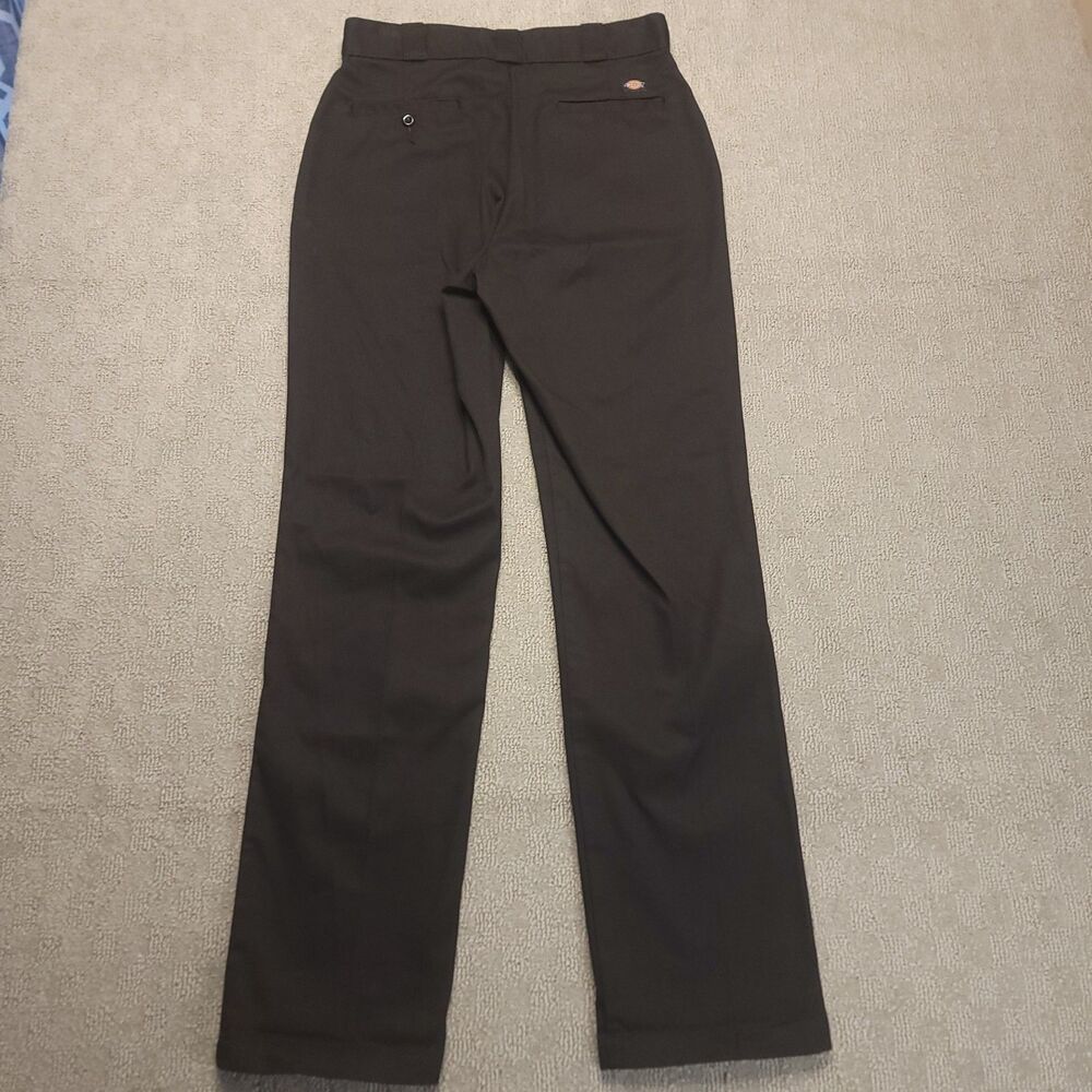 Dickies 874 Original Fit Mens Size 30x32 Work Pants Black Flat Front - Picture 2 of 10